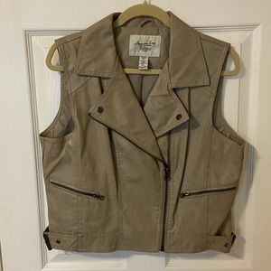 Faux Leather Vest